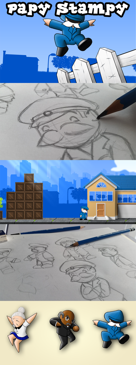1/3 The art direction of Papy Stampy #PapyStampy #…