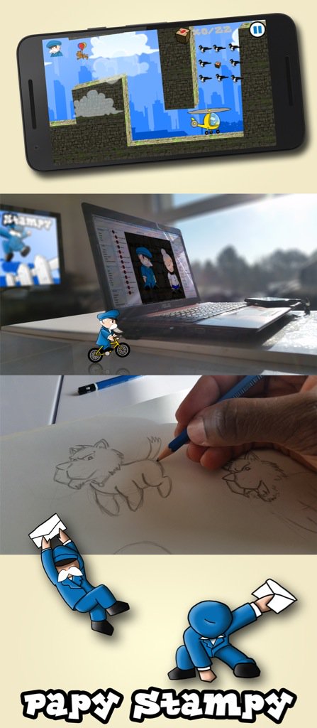 #PapyStampy , upcoming #2dactiongame With unconven…